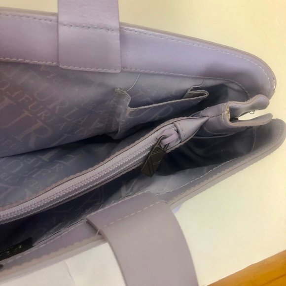 Furla Shimmery Lilac Baguette Style Shoulder Bag with Dust Cover - Picture 9 of 12